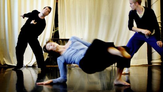 Peter Svenzon, Sara Ruddock and Asgeìr Helgi Magnùsson during a working session